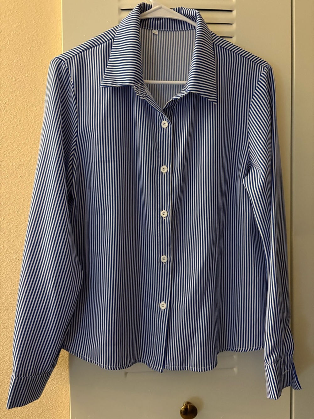 Classic Blue & White Striped Shirt